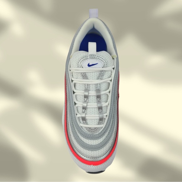 WMNS AIR MAX 97 ESS WHITE/RACER BLUE FLASH CRIMSON - Picture 5 of 8